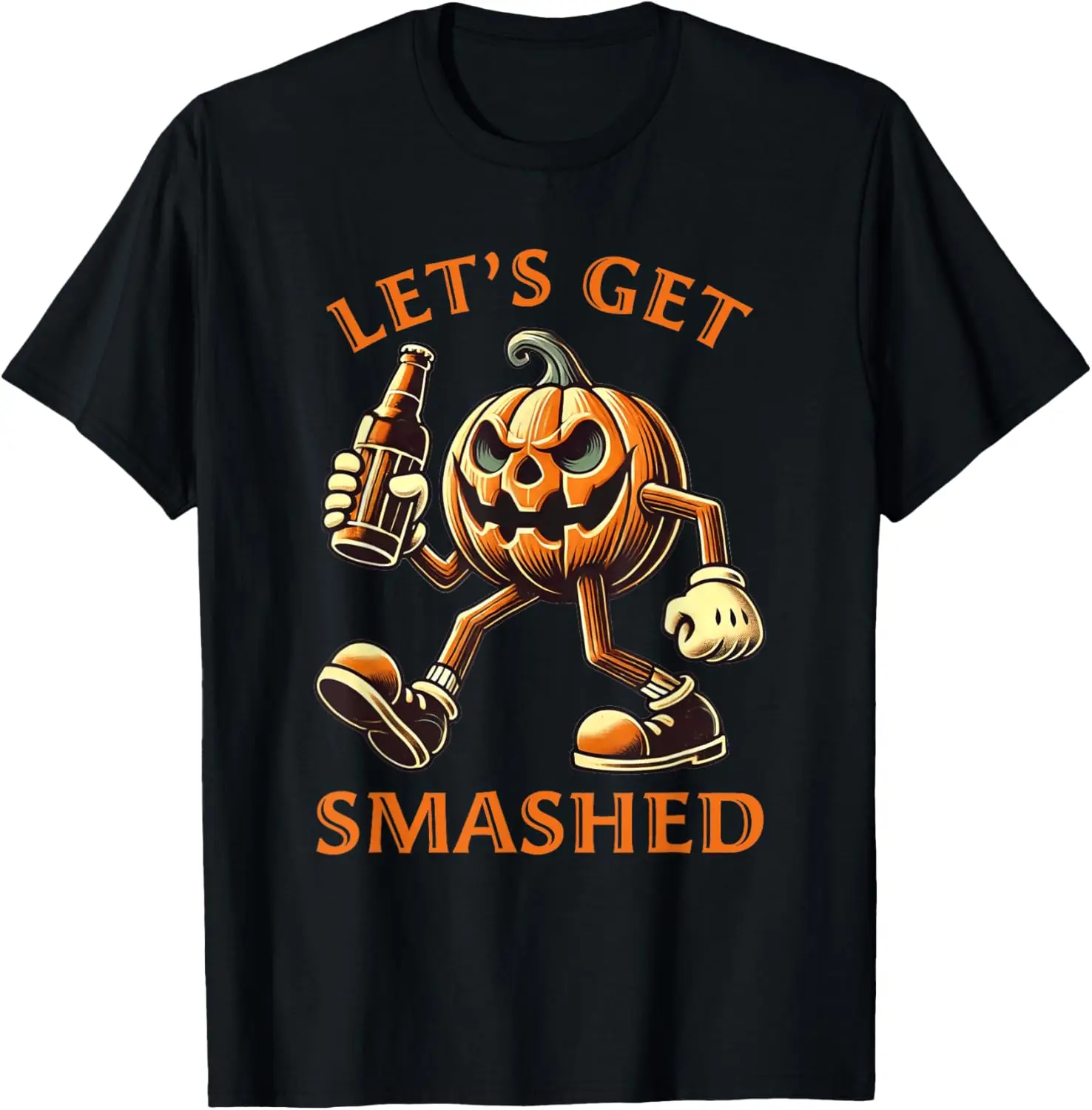 Let's Get Smashed Halloween Get Smashed Pumpkin Men T-Shirt