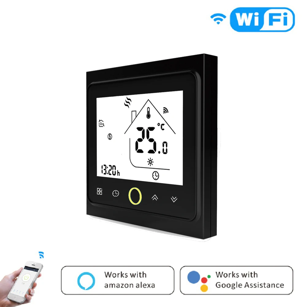 MOES WiFi inteligentny termostat regulator temperatury wody/elektryczne ogrzewanie podłogowe wody/kocioł gazowy współpracuje z Alexa Google Home