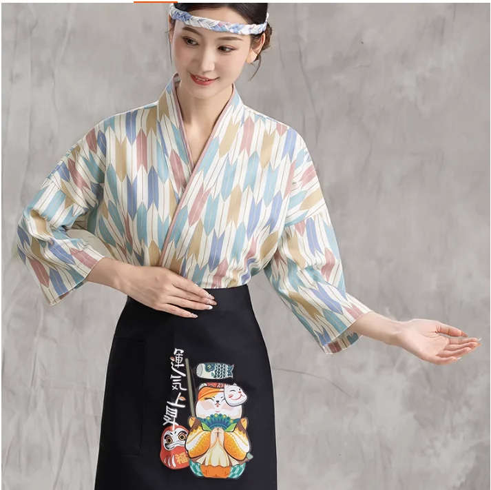 فندق الشيف كيمونو المطبخ الياباني السوشي مطعم Izakaya مجموعة العمل