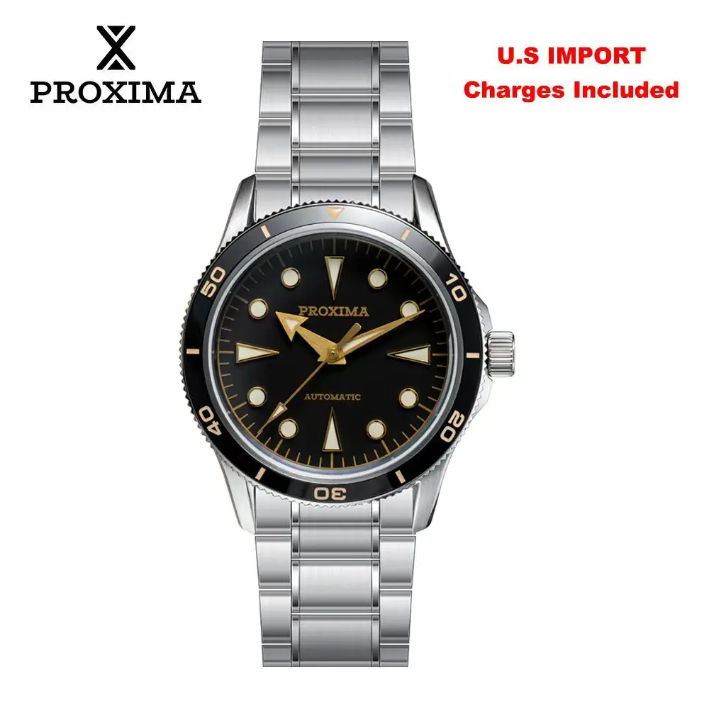 Proxima 39mm Men Luxury Watch Miyota 9015 Automatic Mechanical Watches Bgw9 Luminova Ceramic Waterproof 100m PX1748