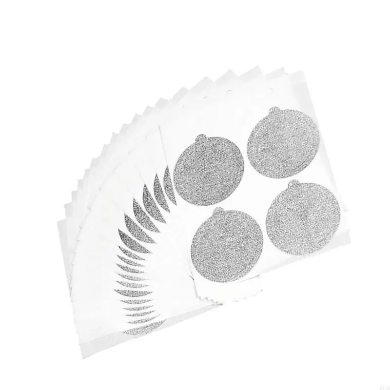 D0AB 100 حزمة 37 مم قرون رقائق الألومنيوم يغطي قرون القهوة احباط أغطية القهوة