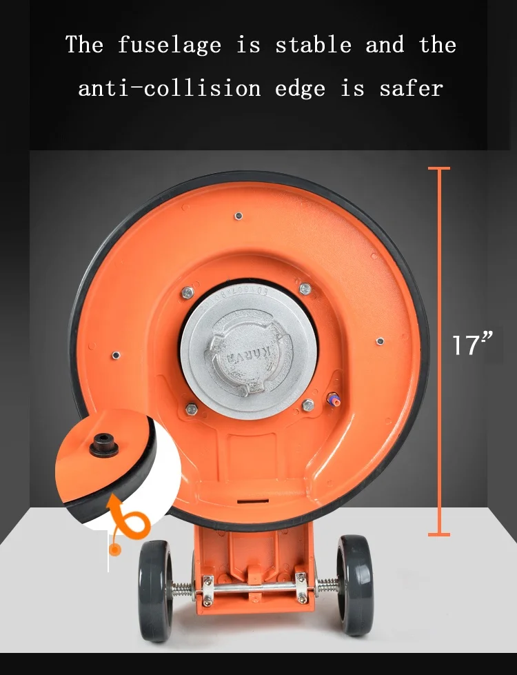 Karva-学校,カーペット,床の研磨機,ゴム製の洗浄機,17インチ