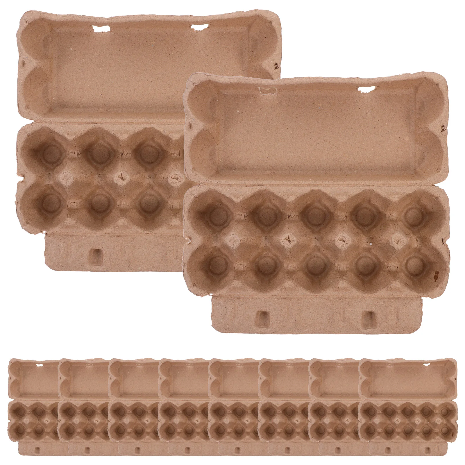 

10pcs Chicken Farm Equipment Folding Egg Storage Tray Box Portable Carton Tray 10 Grid Egg Rack Folding Egg Tray