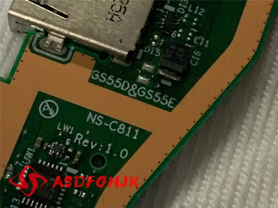 Genuine GS55D GS55E NS-C811 Switch board FOR lenovo AIR 15 ARE usb board test good free shipping