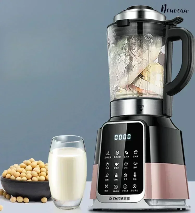 Kitchen blender 220V glass blender 1.65L electric mixer processor wall breaker portable