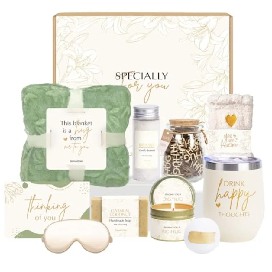 

Подарки для женщин: набор для ухода за собой, подарки на выздоровление, подарки для подруги, расслабляющий спа-набор на день рождения, Рождество, корзина для ухода за собой.