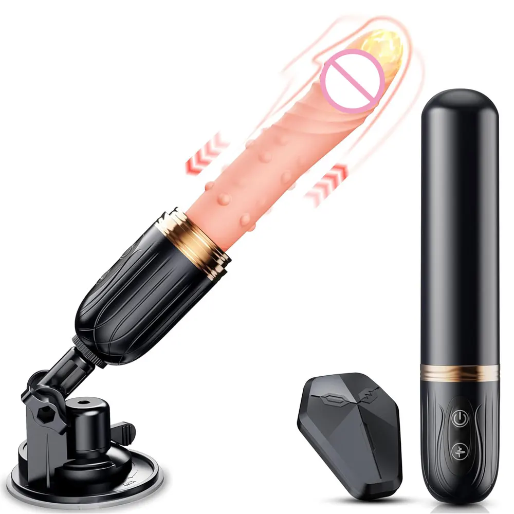 Thrusting Dildo Sex Machine Vibrator Heating Realistic Penis Suction Cup Vagina Mastrubator G Spot Stimulator Sex Toys for Women