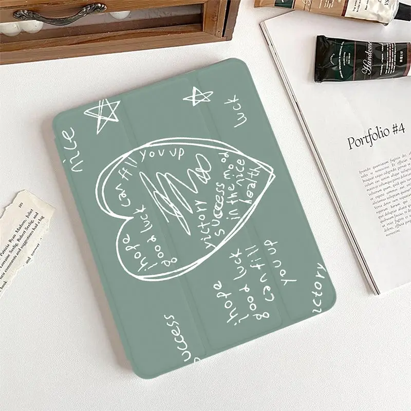Clear Tri-fold TPU Flip Case for Redmi Pad SE 11 inch Xiaomi Pad 5/5Pro 6/6Pro 11 inch Xiaomi Pad 7/7Pro 8/8Pro 11.2 inch