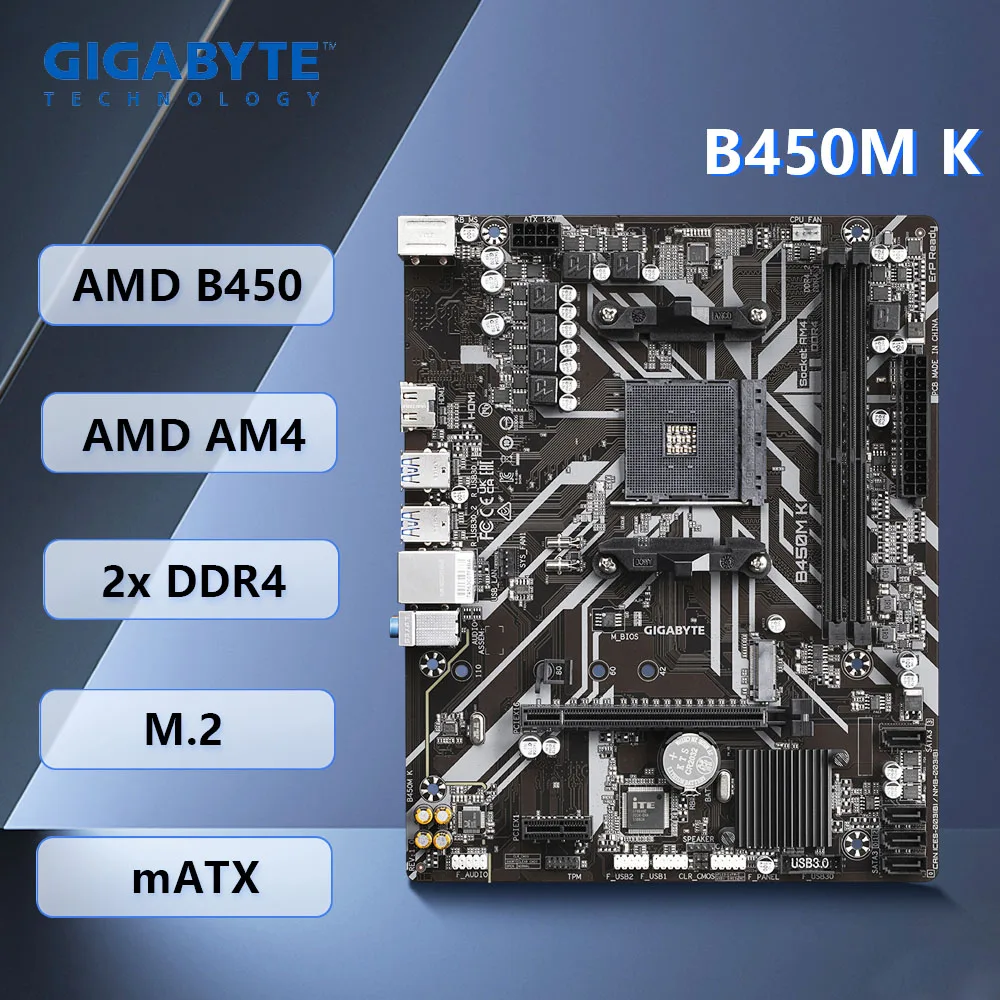 carte-mere-gigabyte-b450m-k-amd-b450-am4-ddr4-32-go-m2-micro-atx-ryzen-5800xt-3800x-5600g-2600x-5300g-1300x-cpu