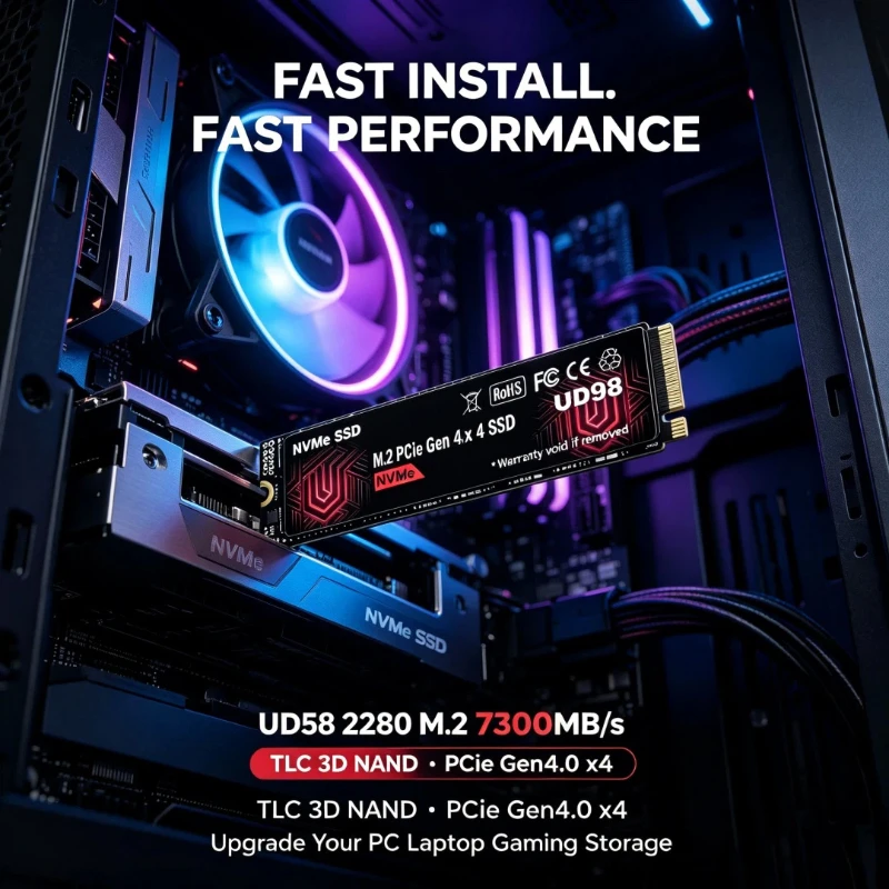 2026 New Original UD98 M.2 NVM - M.2 Nvme 4Tb Pcie 4.0 Ssd ulasan dan harga