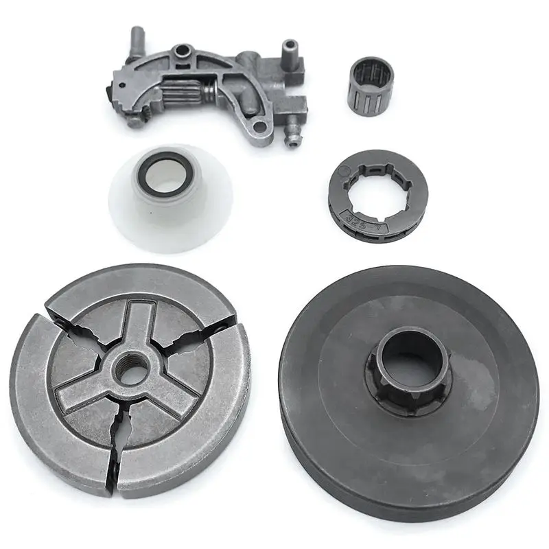 ABVG-4X Clutch Sprocket Rim Drum For Chinese 4500 5200 5800 45Cc 52Cc 58Cc Oil Pump Worm Gear Bearing Kit Chainsaw