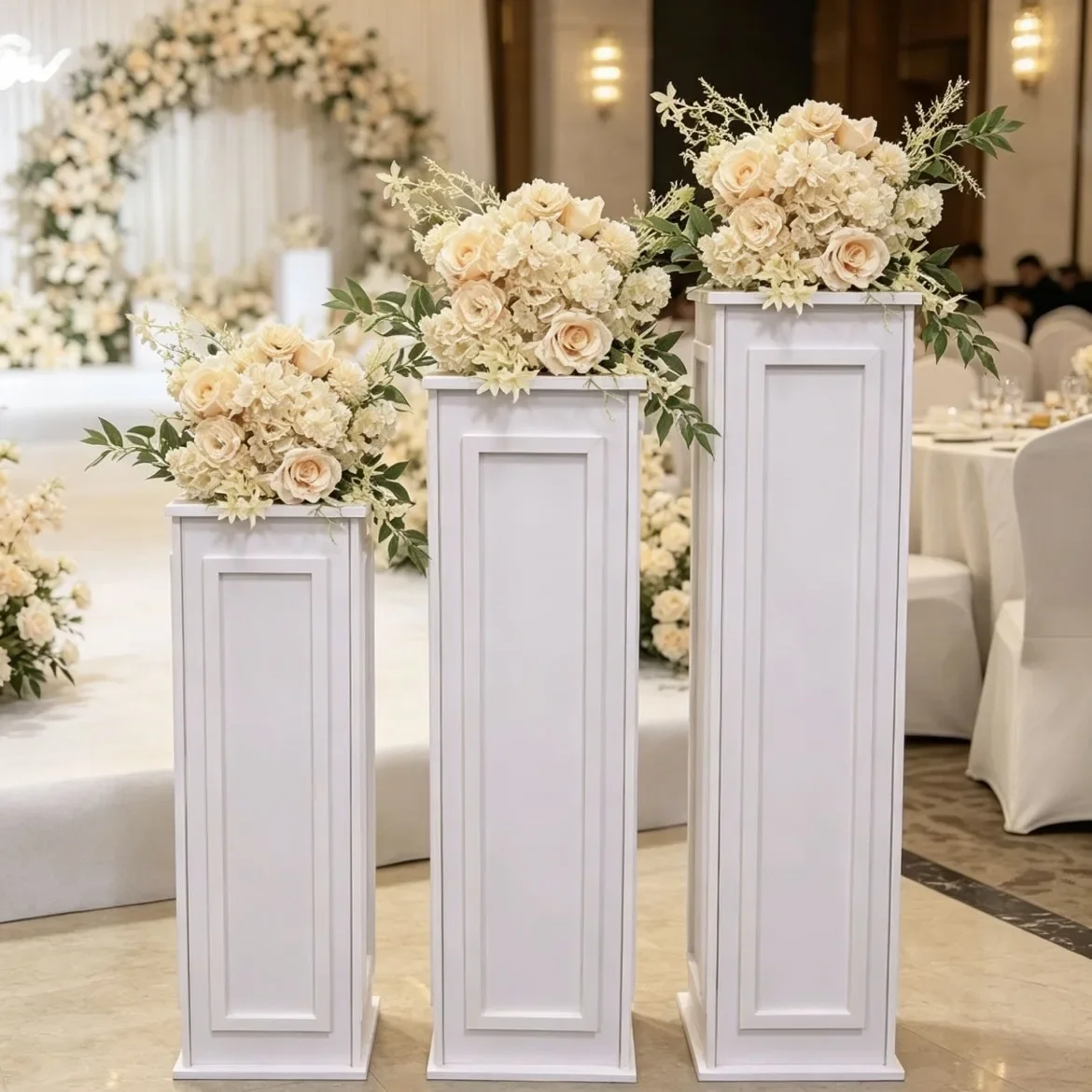 Wedding props PVC European Roman column outdoor wedding venue layout road guide celebration party supplies