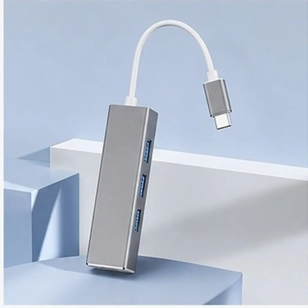 Aluminium Alloy Type-C to Ethernet Network Converter Compact Portable USB Powered High Office Store Network