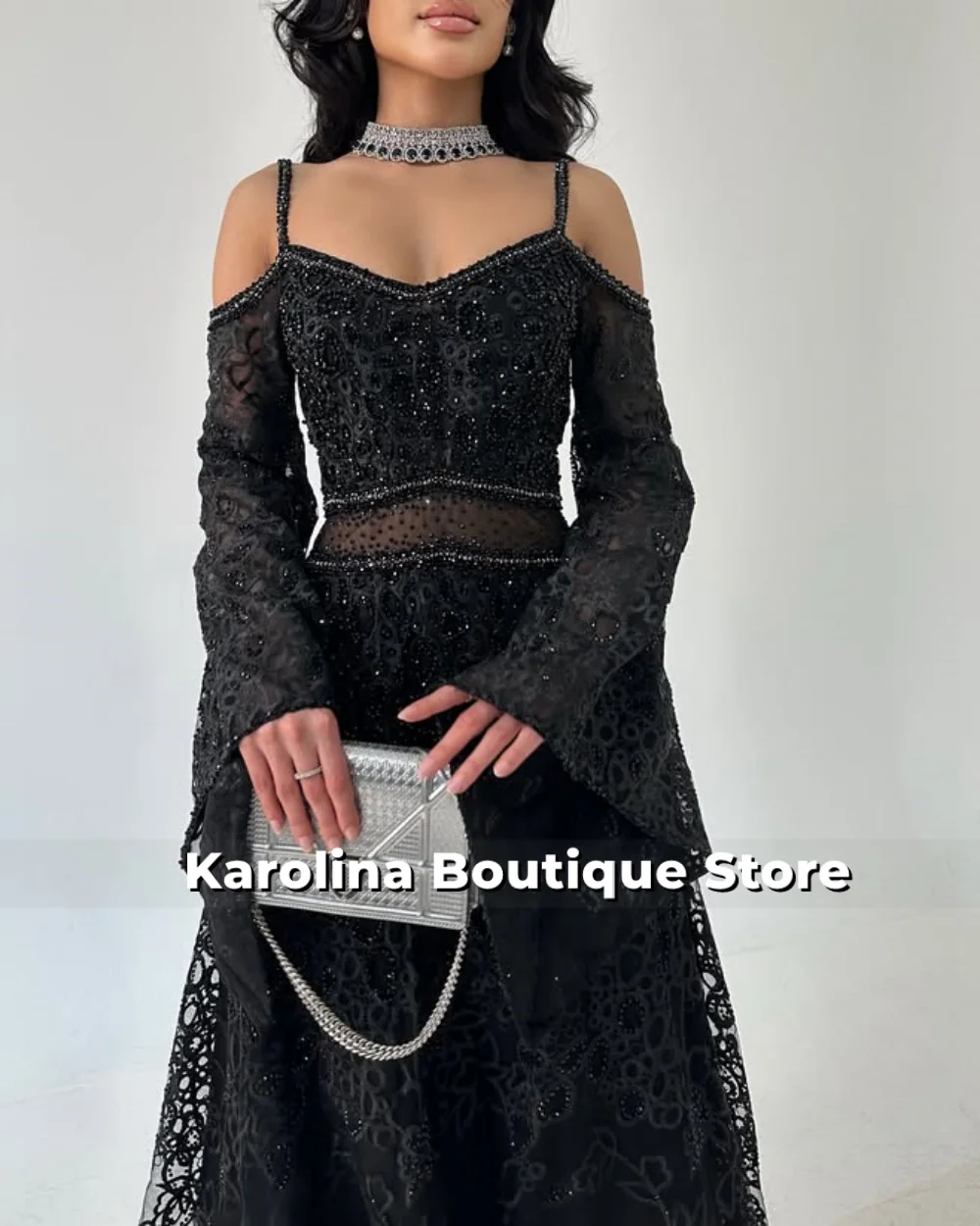 Femmes élégant solide moulante Maxi Robe de soirée violet dentelle à manches longues dame col rond soirée robes Robe personnalisée