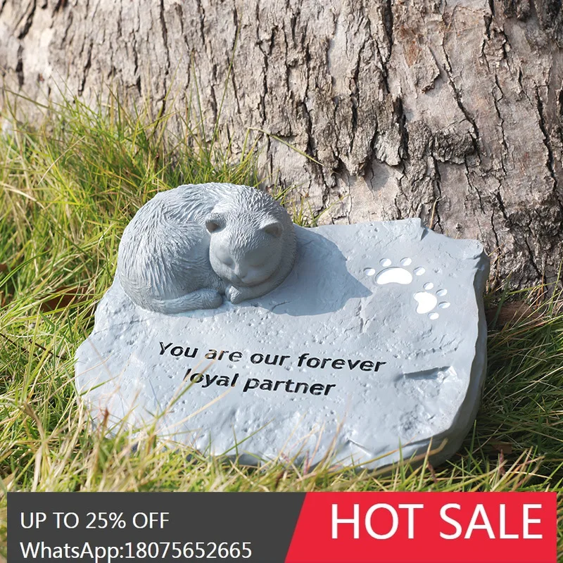 MJY Pet Memorial Funeral Supplies Cat Dog Tombstone