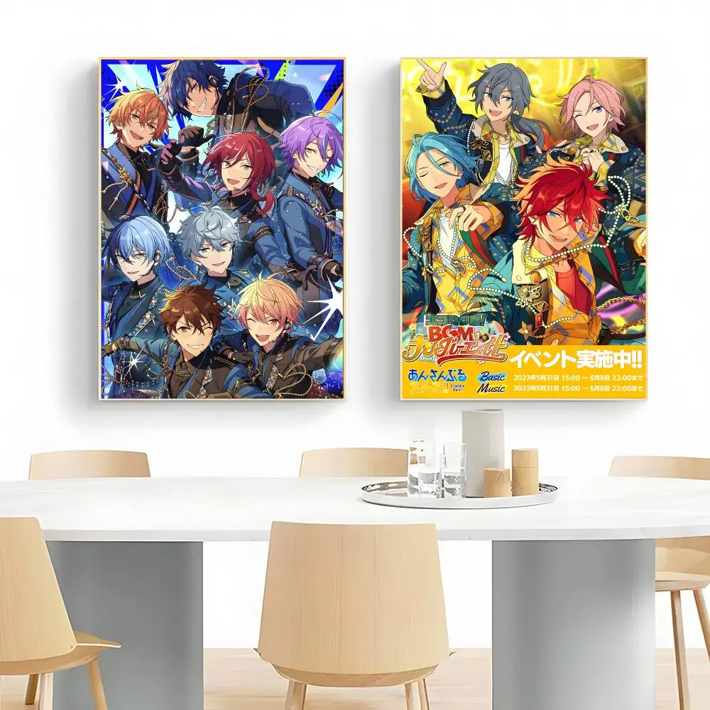 glamorous franchise E-Ensemble Stars Poster Wall Art Print Decorative Mural Home Decor Gift Unframed