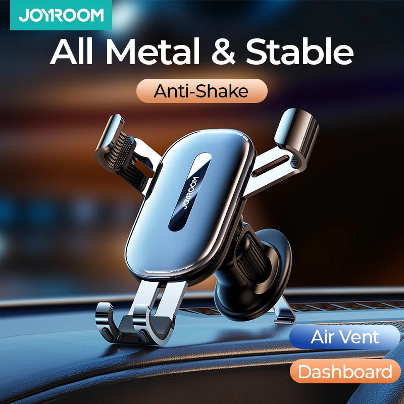 

Joyroom Car Phone Holder Mount Upgraded Universal Automobile Vehicle Phone Cradle Vent Clip Hands-Free Phone Mount For iPhone