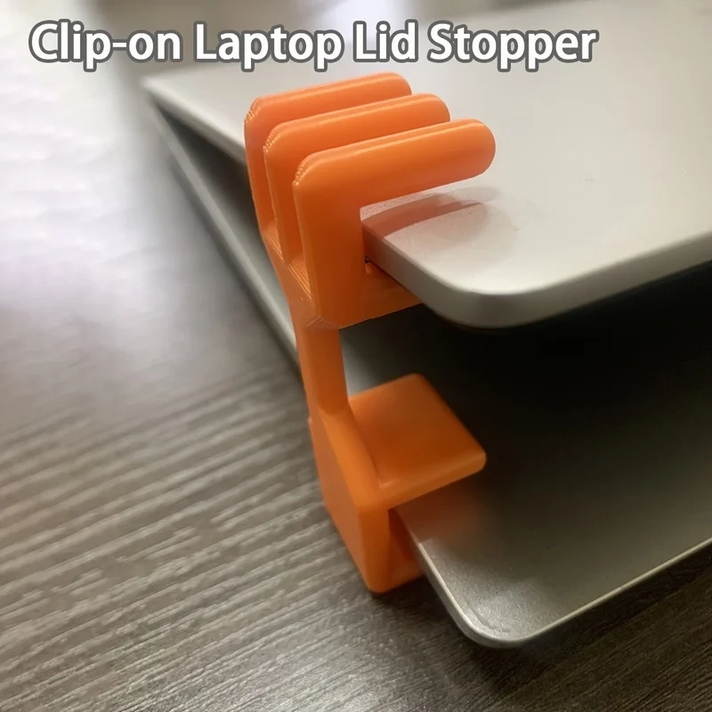 Portable Ergonomic Laptop Anti-fold Cover Stand, Cooling Support Bracket, Mini Notebook Holder, Prevents Accidental Lid Close Bl
