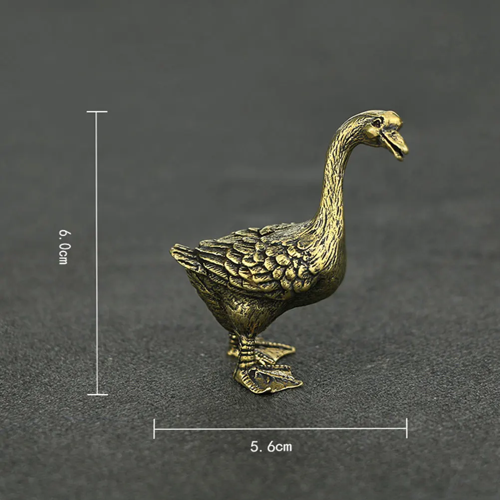 

Brass Tea Pet Decorations Copper Swan Statues Hand Carved Figurines Home Office Crafts Design Valentine Gift Fengshui