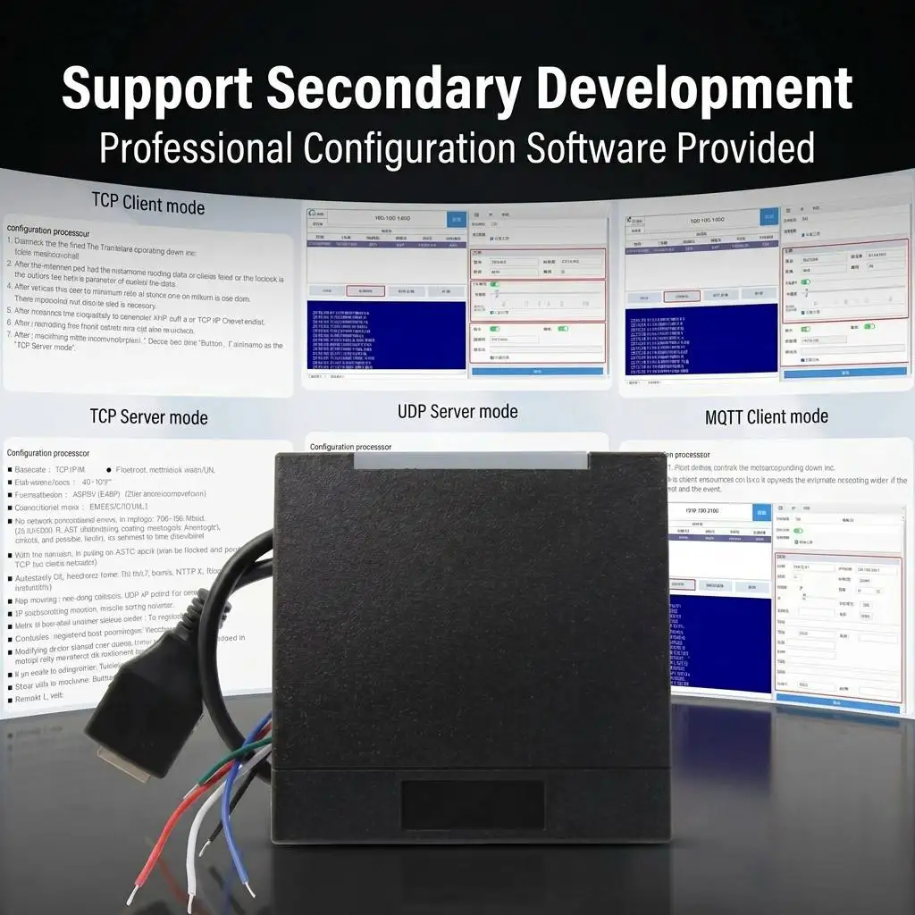MQTT HTTP TCP/IP RFID Reader with Free SDK API 125kHz 13.56MHz Dual Frequency Network Card Reader for IoT System Integration