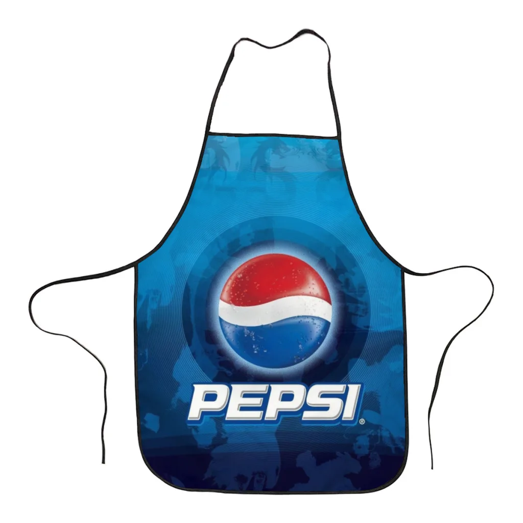 P-Pepsi Cola Kitchen Women Apron Household Cleaning  Composite Pinafore Salon Home Cooking Baking Adult