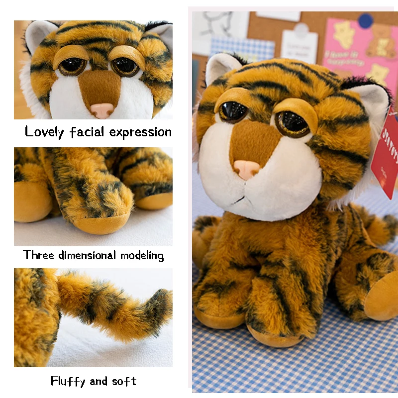 Cartoon-Plüschpuppe, Stofftier-Plüschtiere, niedliches Stofftier, Nachttisch-Ornament, Geschenk für Kinder und Mädchen, 23 cm