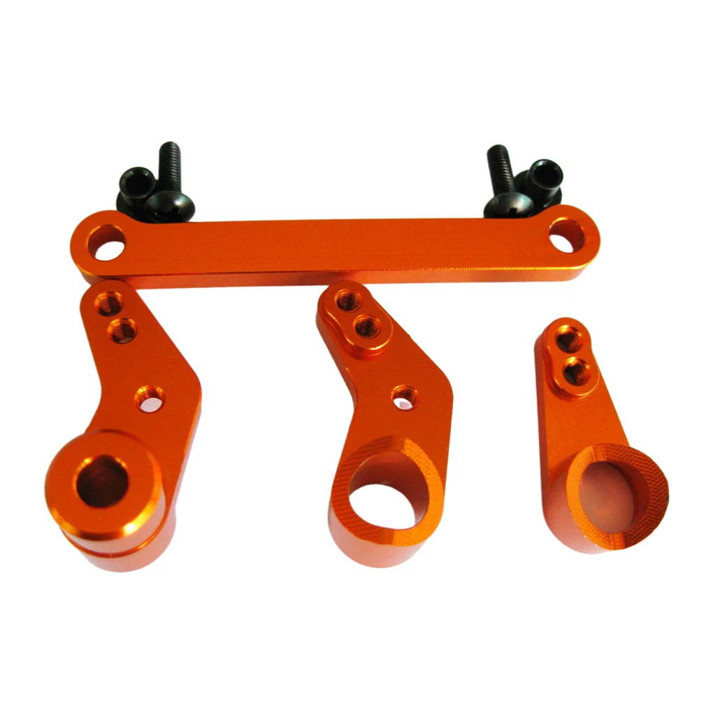 Aluminum Alloy High Precision Steering Servo Saver Complete For 1/10 FS 51805 51806 53625 53632 53633 RC Car Part