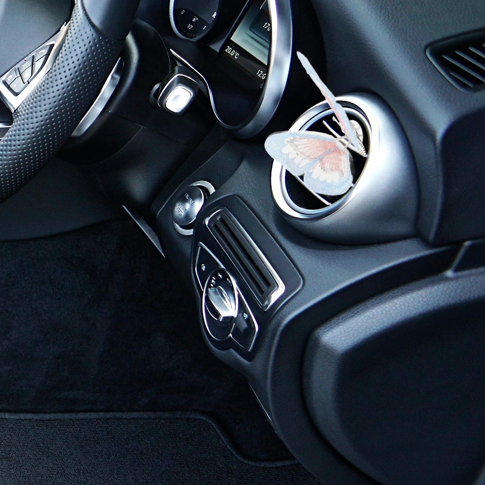 

1 Set Air Vent Decorations Butterfly Shape Cute Car Ornament Lightweight Durable Interior Dashboard Accessories For Vehicle