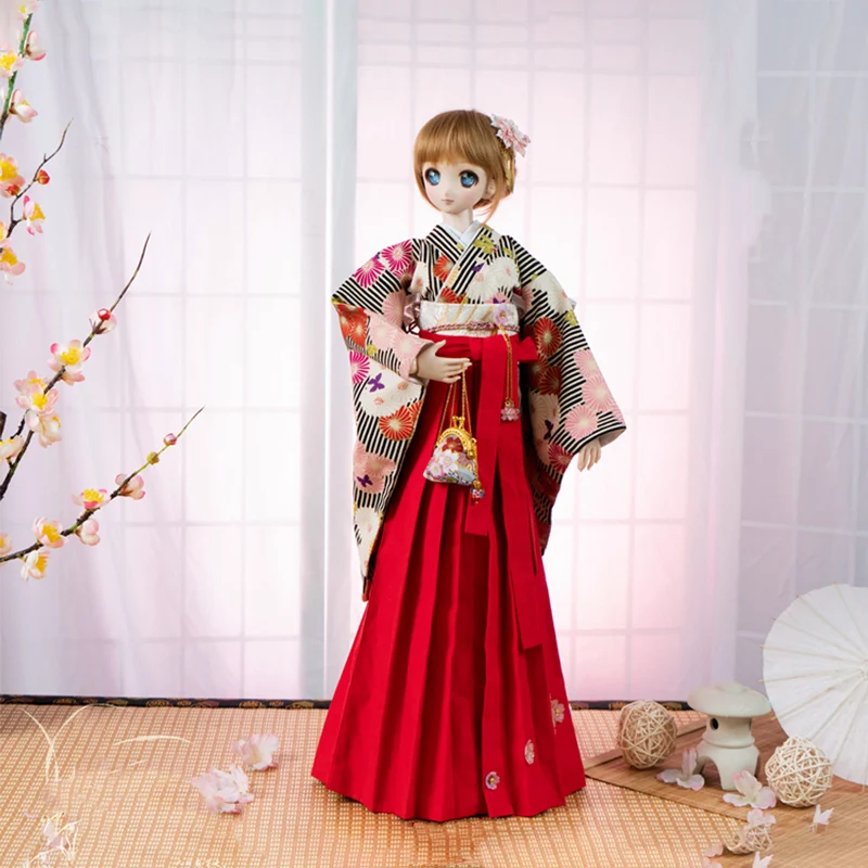 

1/6 1/4 1/3 Ancient Costume BJD Clothes Graduation Kimono Outfit For YOSD MSD SD13 Girl SSDF ID75 Uncle Doll Accessories C2196