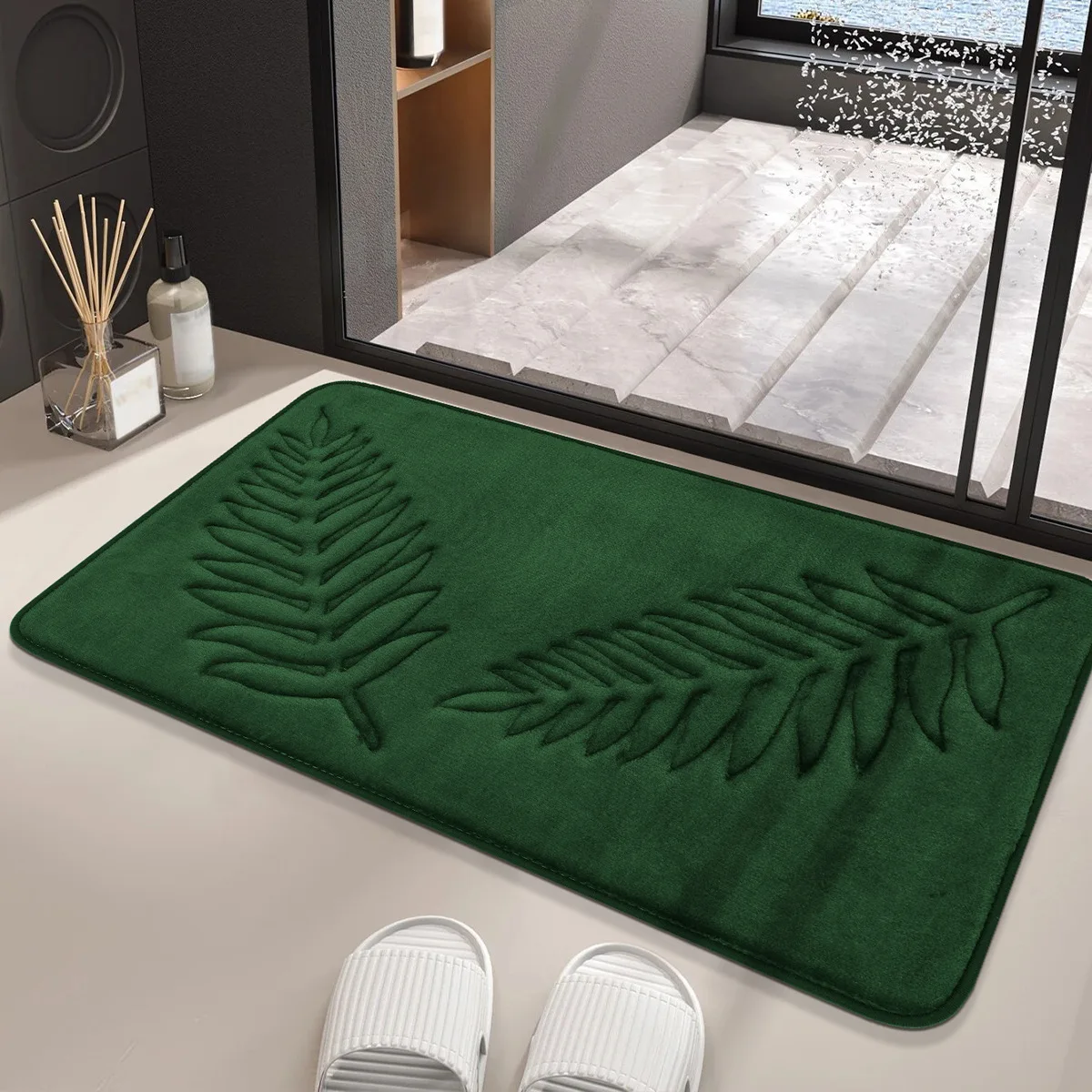 Saugfähiger, rutschfester Badezimmerteppich aus Memory-Baumwolle für Badezimmer, Bodenteppiche, Badematte, Wohnzimmer, Schlafzimmer, Küche, Zuhause – Detail 8