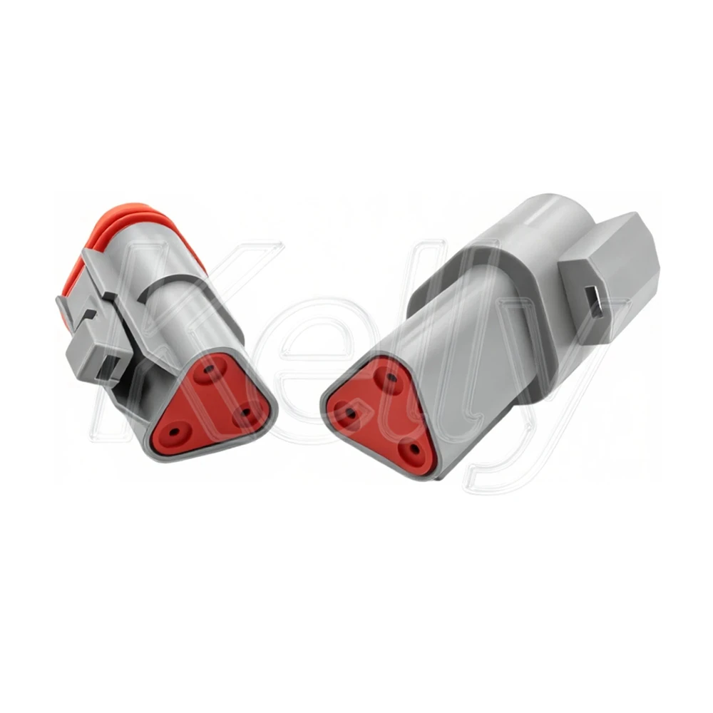 3P Automotive Waterproof Connector Wiring Harness Plug For Deutsch DT Series DT04-3P-E008 DT06-3S-E008 DT04-3P DT06-3S
