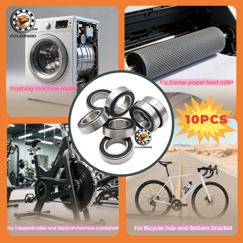 10pcs/lot Chrome Steel ABEC-7 Double Sealed Special Bearing 12x26x8 15x26x7 16x27x7 16x28x7 17x28x7 18x30x7 mm Ball Bearings