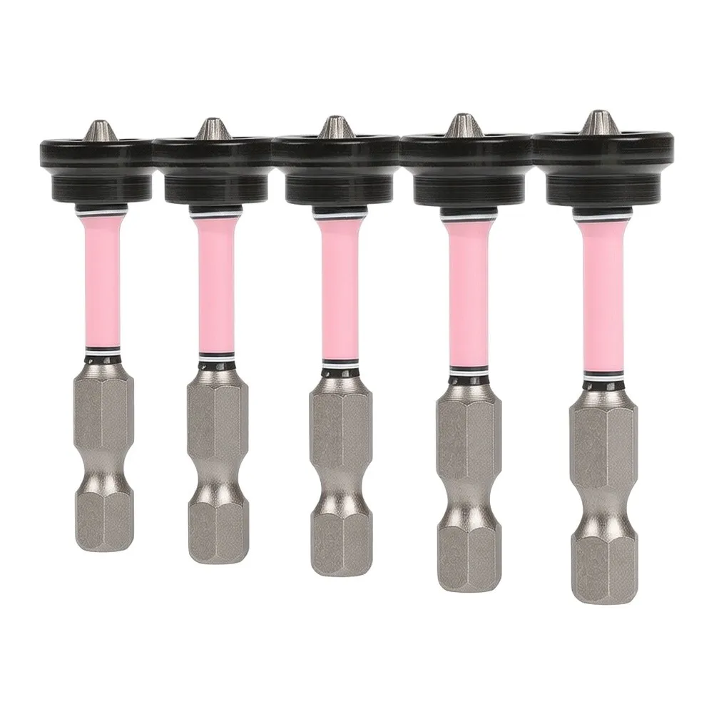 50mm Drywall Screw Bits Setter Positioning Drill Holder Extension Metal Black Depth Limit Collar For Gypsum Board Screws Locatin