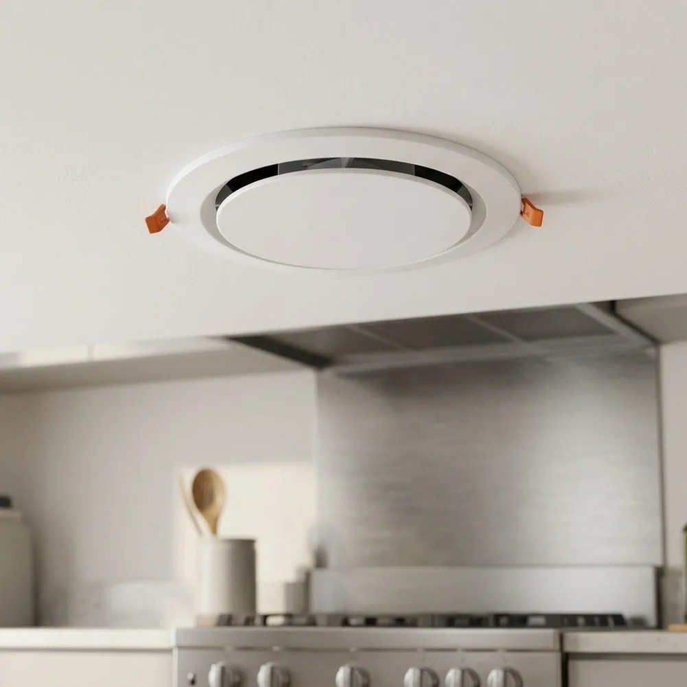 Clip Adjustable Vent for Kitchen Ventilation Grille Cover with Rotating Disc and Pest-Resistant Screen  Clip Adjustable