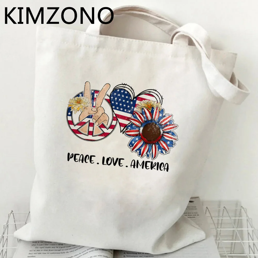 4th of July shopping bag bolsas de tela jute bag recycle bag eco shopper bag bolsas ecologicas boodschappentas string sac tissu