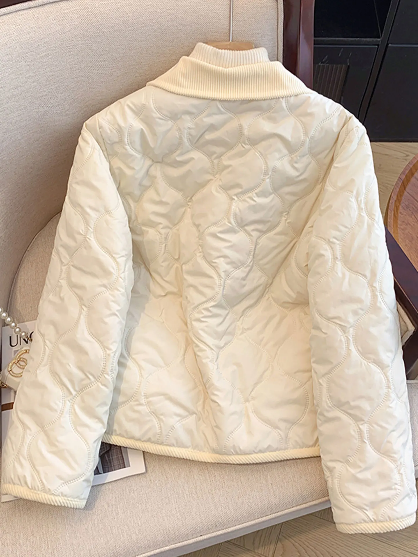 Lightweight ort Cotton Women's Autumn Winter New Sle Warm Casual College Wind Coat Sle