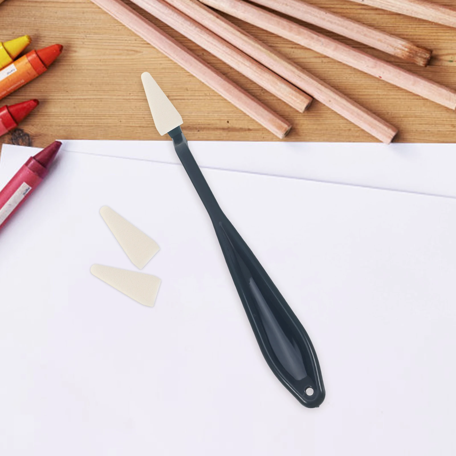 

40Pcs Sketch Sponge Wiper Heads Reusable Eraser for Drawing Art Craft Projects Smooth Error Correction Blending Highlighting