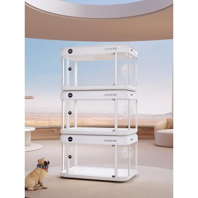 Latest Luxury Pet Space Capsule/pet Fully Intelligent Cabin/cat Display Box/home Cat Villa Fresh Air System Integration/cat Cage