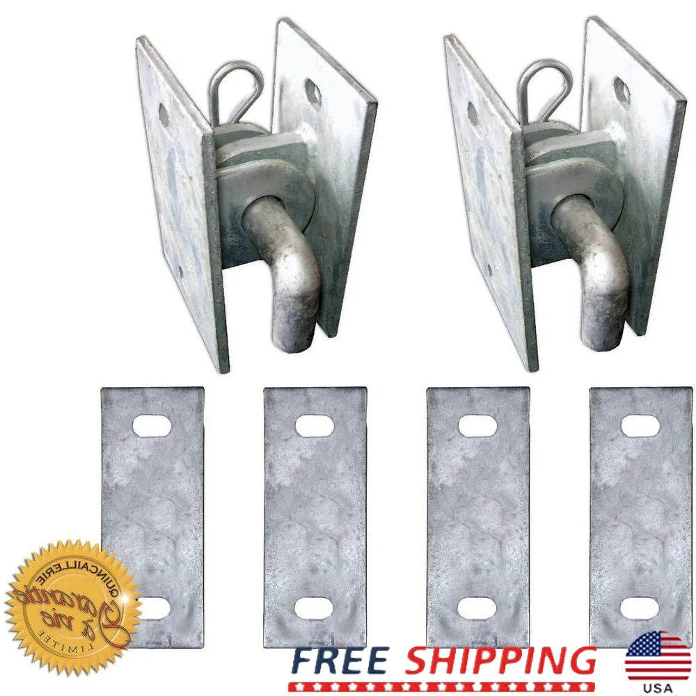 

Durable Steel Dock Kit Mini T Hinges Floating Stationary Docks Includes 2 Hinges Pins Back Plates Galvanized Steel Construction