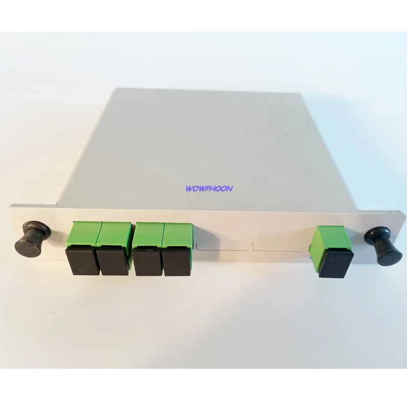 SC UPC / SC APC LC 1 X4 Fiber Optical Box PLC Splitter SC Connector Insert Sheet Type Coupler