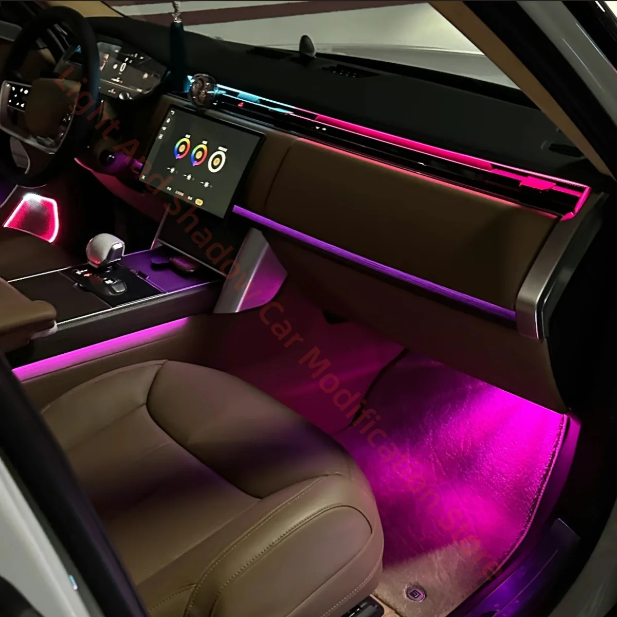 For Range Rover Sport 2023-2025 Ambient Light Automotive Interior Light Upgrade Car Accessories Scree &APP control Scuttle light