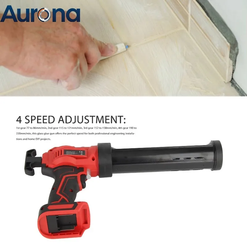 【Industrial】Cordless Caulk  Electric Caulking  Easy To Use LED Light Rechargeable LED Display Speed Adjustable For Home DI