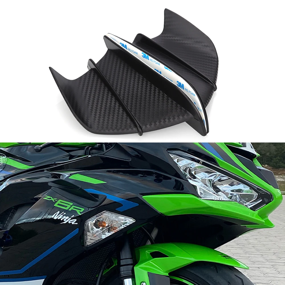 Kit de asas aerodinâmicas para carenagem frontal de motocicleta, asas dinâmicas para bmw honda yamaha kawasaki nmax xmax r3 r25 z400 ninja400 cbr