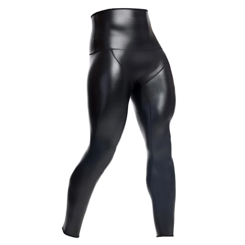 Men trend elastic shapers leather pants, glossy finish, slimming, trendy youth, motorcycle, windproof and waterproof tight pants