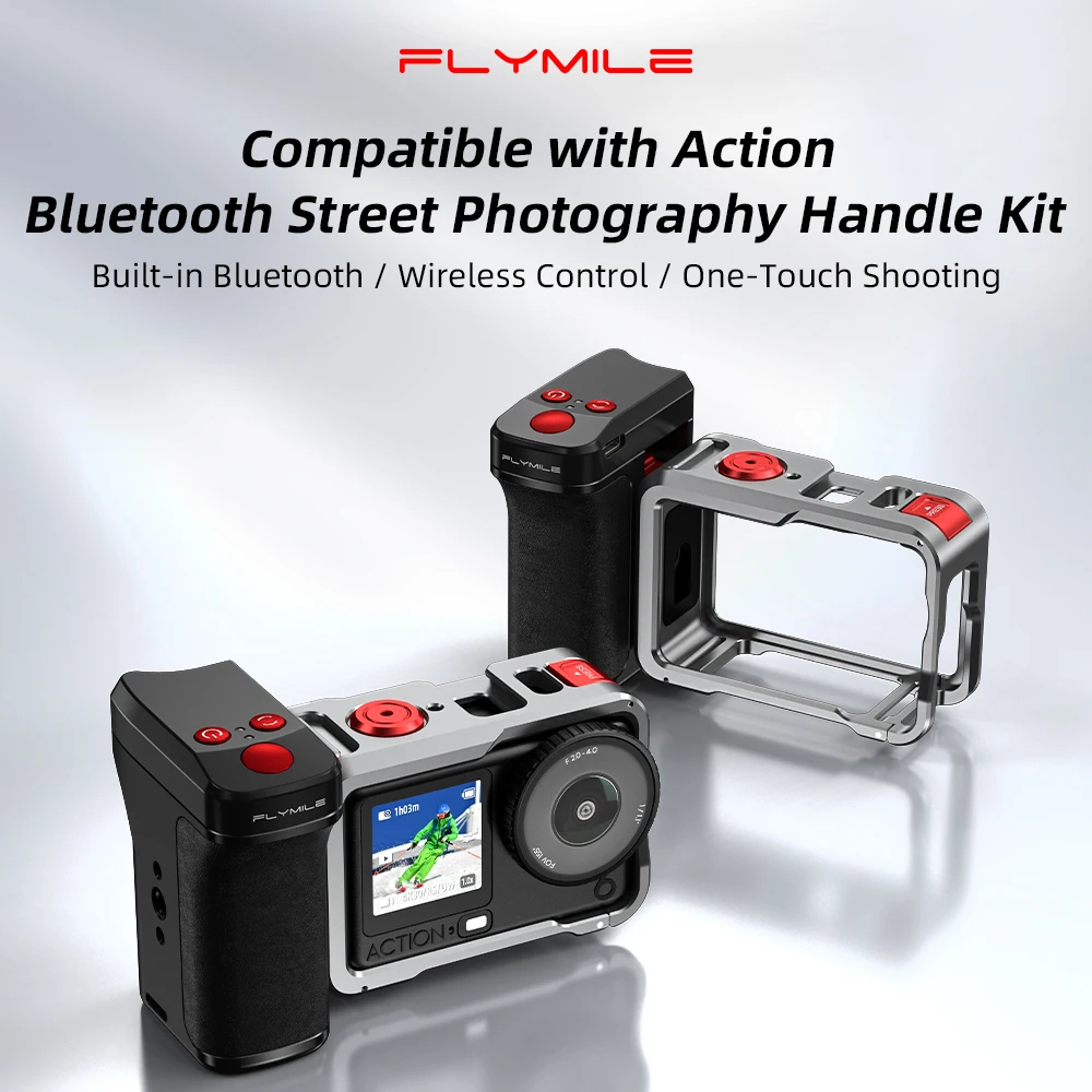 

Магнитная быстросъемная рукоятка для уличной фотографии с Bluetooth для экшн-камер DJI OSMO ACTION 6/4/5PRO