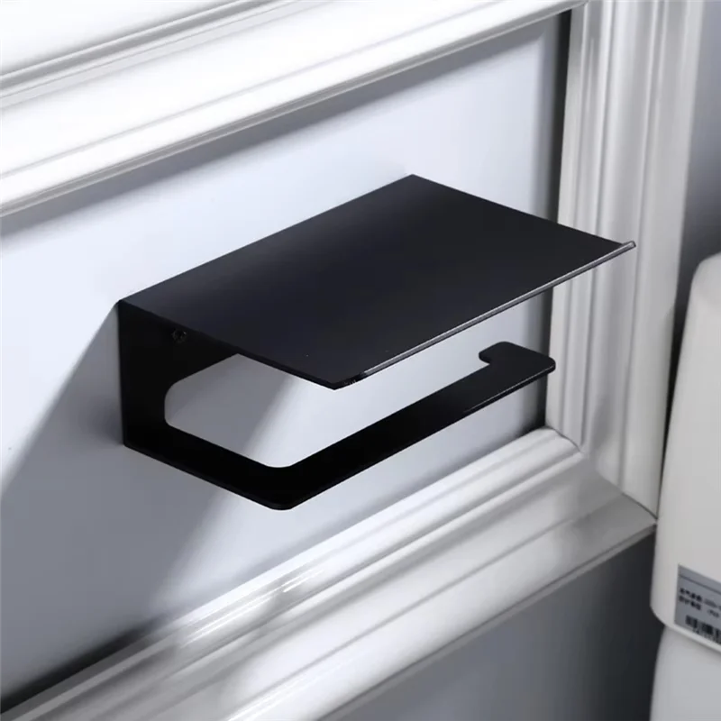 A44F-Tissue Holderติดผนังอุปกรณ์ห้องน้ําชั้นวางโทรศัพท์มือถือชั้นวางห้องน้ํากล่องกระดาษทิชชู