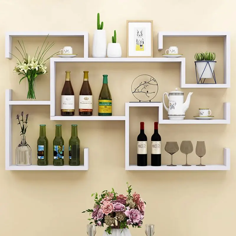 Woman White Wine Holder Modern Storage Man Living Room Wall Wine Rack Bottle Restaurant Shelf Botelleros De Vino Bar Furniture