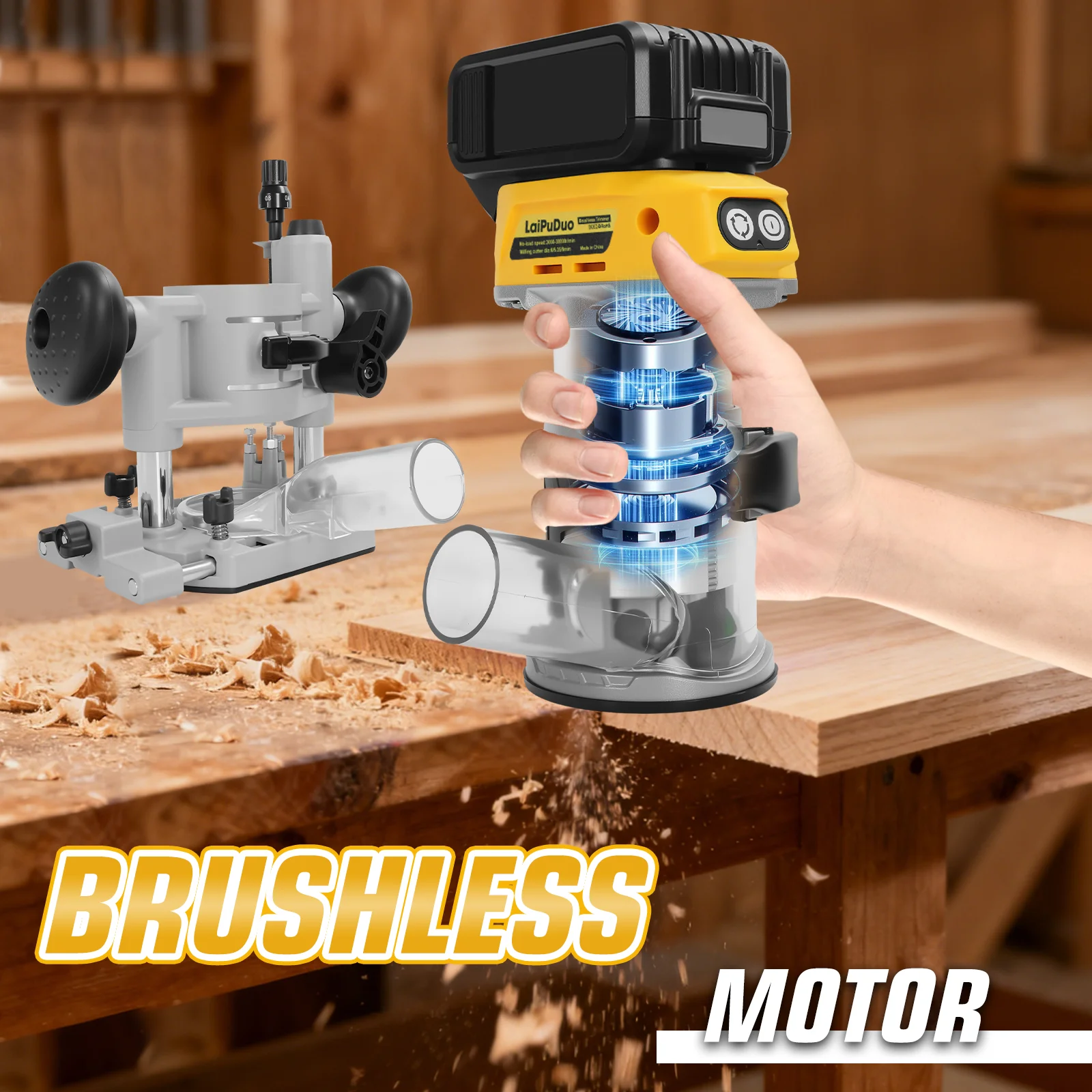 Brushless Wood Router Wood Tri - Woodworking Usa recension och pris
