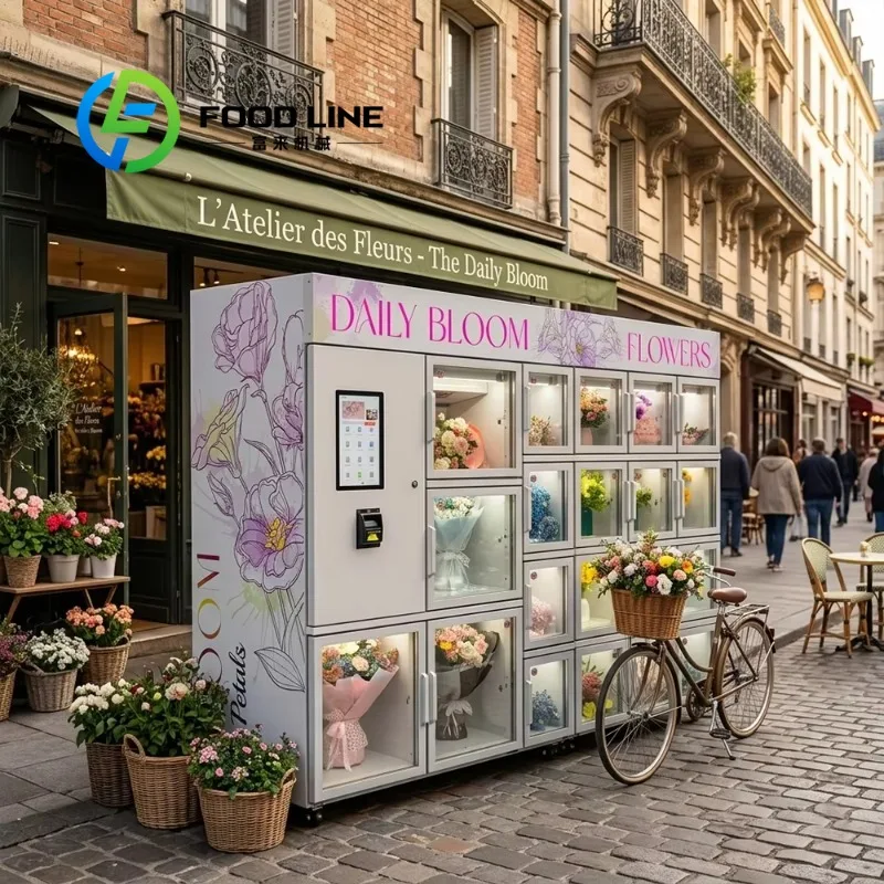 Space‑Saving Automatic Flower Vending Machine Flexible Layout Self‑service Fresh Bouquet Retail Device For Coffee Shop Gallery