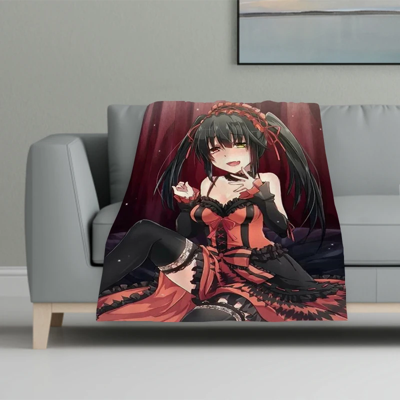 

Anime Date A Live Sofa Blankets for Bed Baby Blanket Furry Winter Bedspread the Knee Warm & Throws Bedspreads Double Comforter